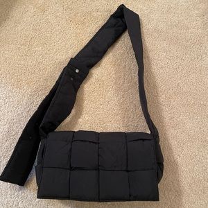 Black Puffer Cross Body